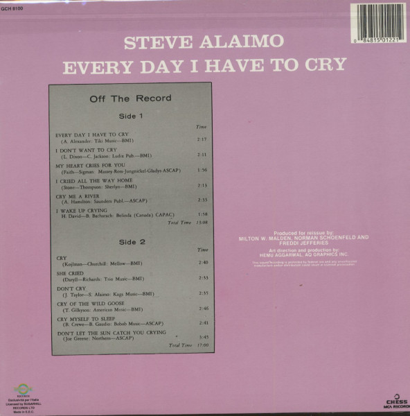 Everyday I Have To Cry (LP)