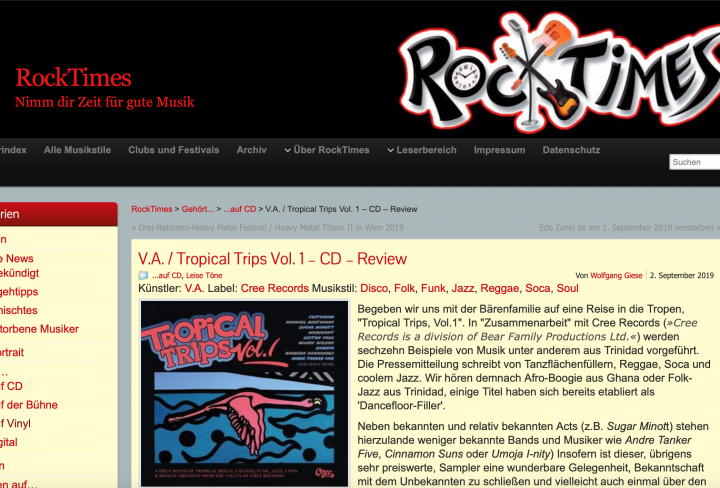 Presse-Various-Cree-Records-Tropical-Trips-Vol-1-Life-Is-Better-In-The-Tropics-rock-times