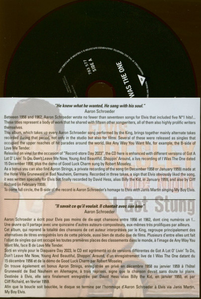 He Was the One - Elvis Sings Aaron Schroeder (CD)