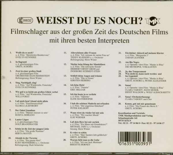 3. Bild von Various: Weisst du es noch ? (CD)